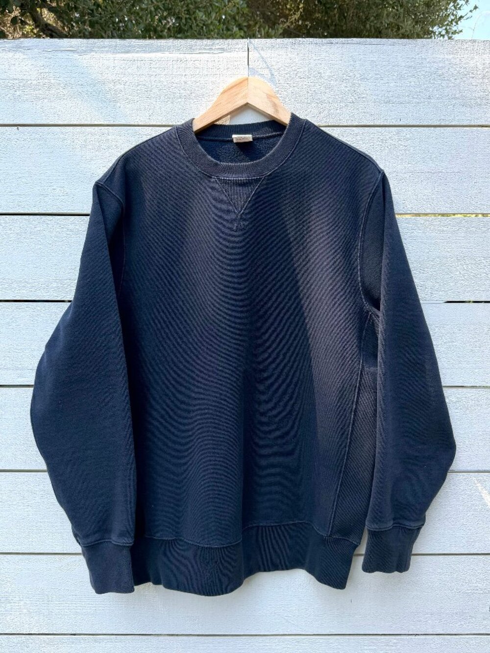Men's J.Crew 14 oz. Heritage crewneck sweatshirt, Navy, Size Large